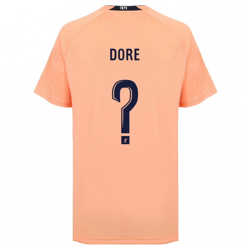 Danxen Niño Camiseta Maël Dore #0 Naranja Azul Marino 2ª Equipación 2025/26 La Camisa México