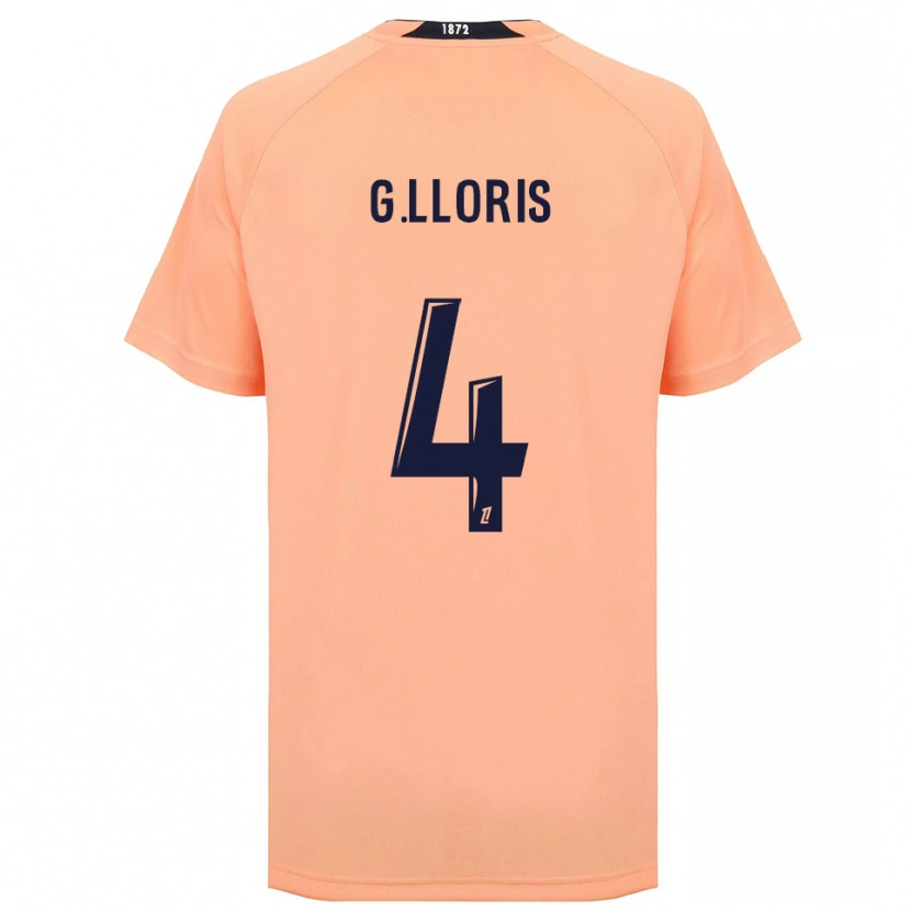 Danxen Niño Camiseta Gautier Lloris #4 Naranja Azul Marino 2ª Equipación 2025/26 La Camisa México