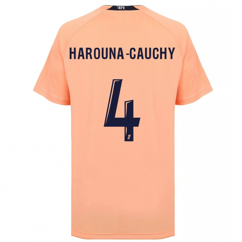 Danxen Niño Camiseta Yllian Harouna-Cauchy #4 Naranja Azul Marino 2ª Equipación 2025/26 La Camisa México