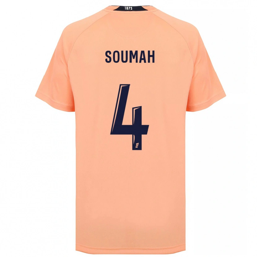 Danxen Niño Camiseta Mohamed Soumah #4 Naranja Azul Marino 2ª Equipación 2025/26 La Camisa México