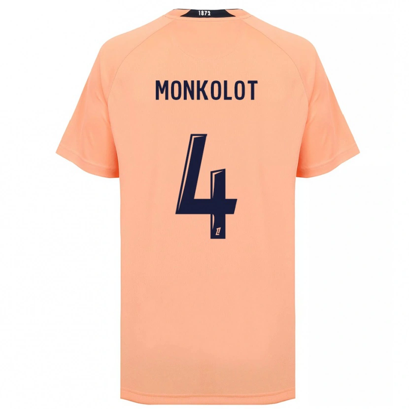 Danxen Niño Camiseta Yanis Monkolot #4 Naranja Azul Marino 2ª Equipación 2025/26 La Camisa México
