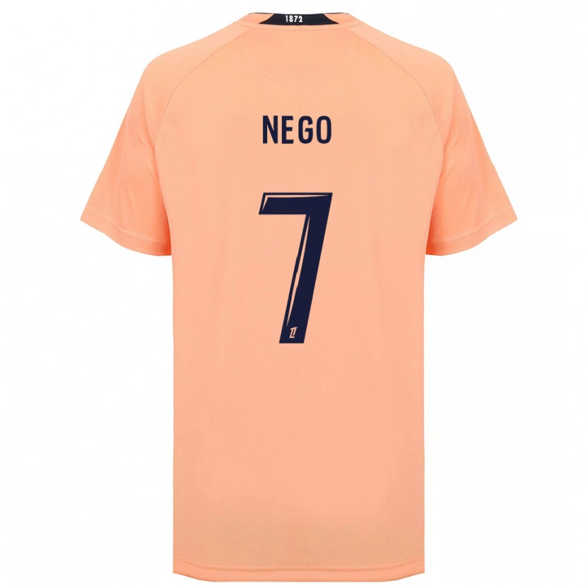 Danxen Niño Camiseta Loïc Nego #7 Naranja Azul Marino 2ª Equipación 2025/26 La Camisa México