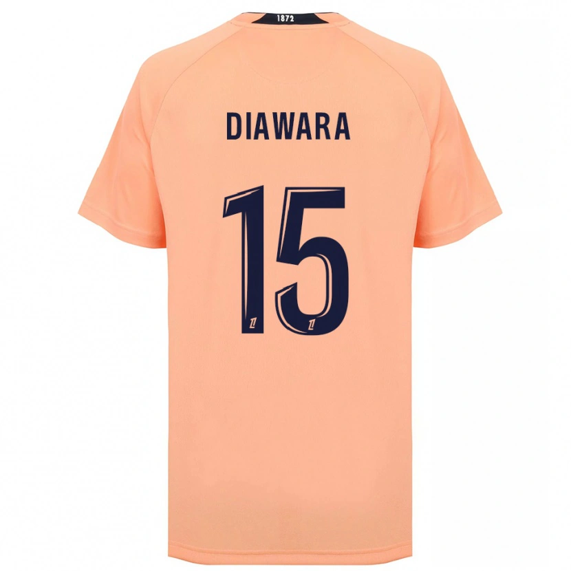 Danxen Niño Camiseta Kandet Diawara #15 Naranja Azul Marino 2ª Equipación 2025/26 La Camisa México