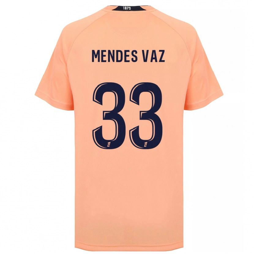 Danxen Niño Camiseta Hernâni Mendes Vaz #33 Naranja Azul Marino 2ª Equipación 2025/26 La Camisa México