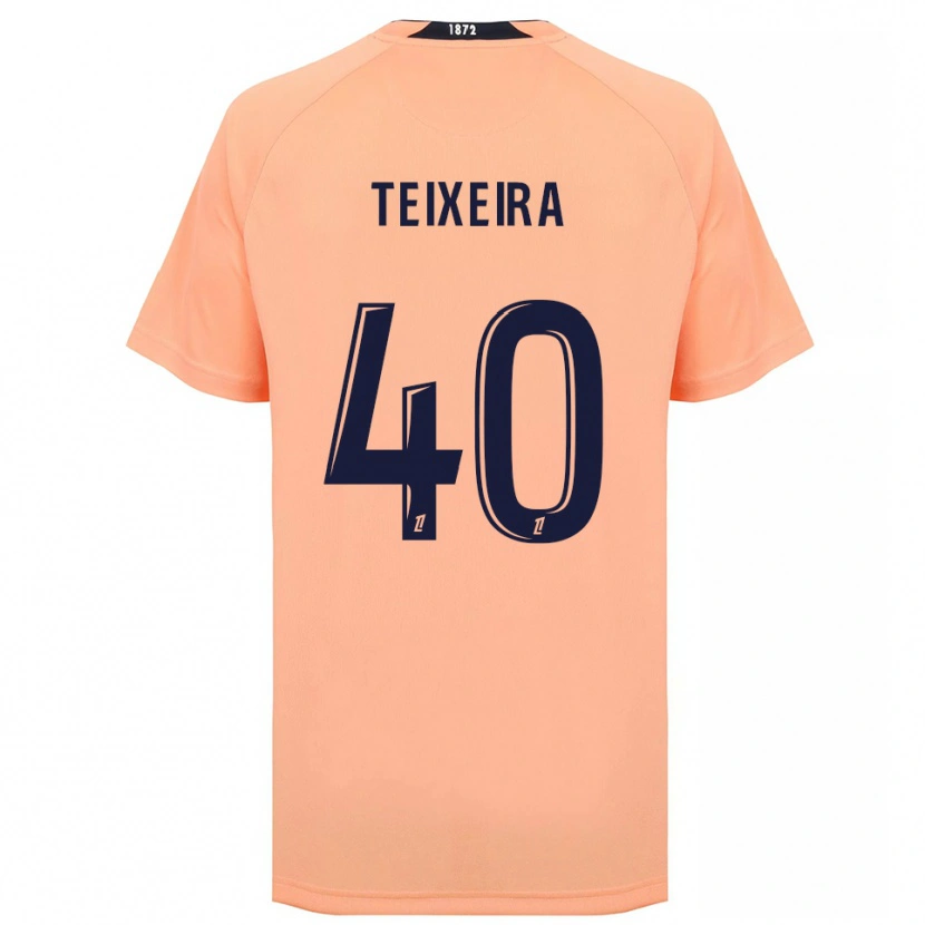 Danxen Niño Camiseta Alex Teixeira #40 Naranja Azul Marino 2ª Equipación 2025/26 La Camisa México
