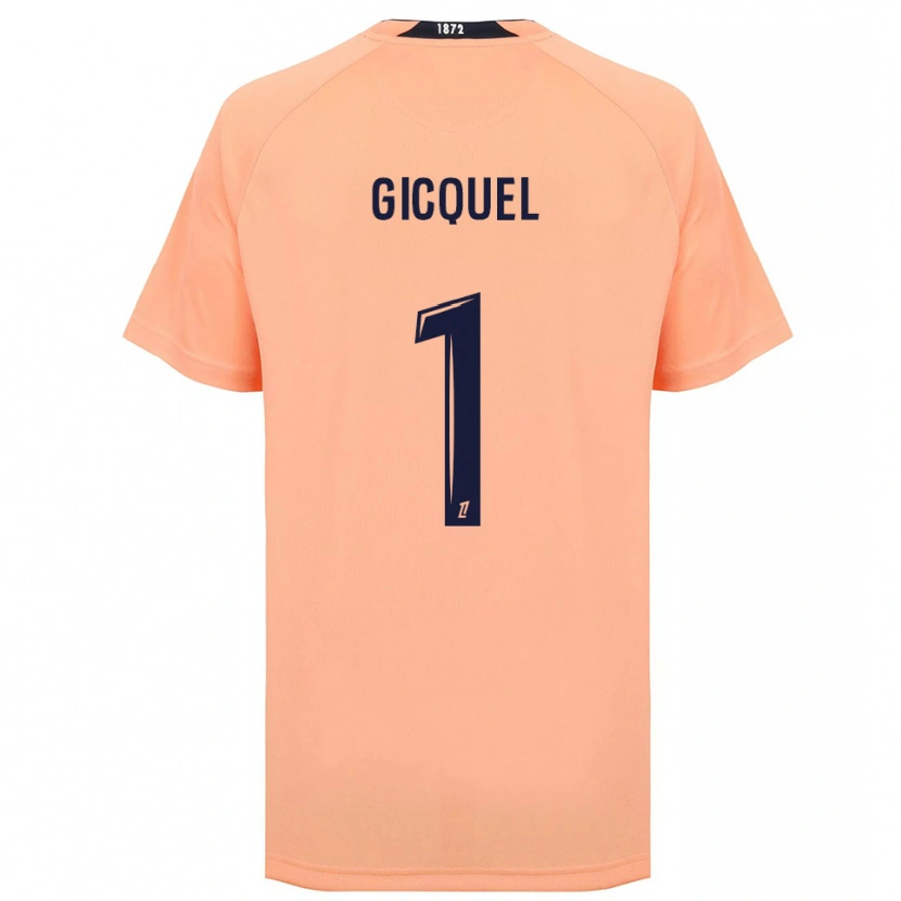 Danxen Niño Camiseta Mathyss Gicquel #1 Naranja Azul Marino 2ª Equipación 2025/26 La Camisa México
