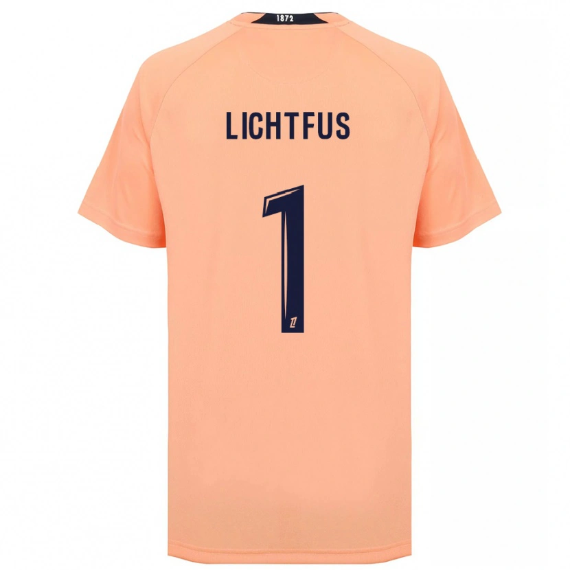 Danxen Niño Camiseta Lisa Lichtfus #1 Naranja Azul Marino 2ª Equipación 2025/26 La Camisa México