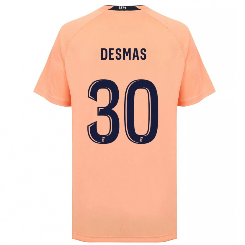 Danxen Niño Camiseta Arthur Desmas #30 Naranja Azul Marino 2ª Equipación 2025/26 La Camisa México