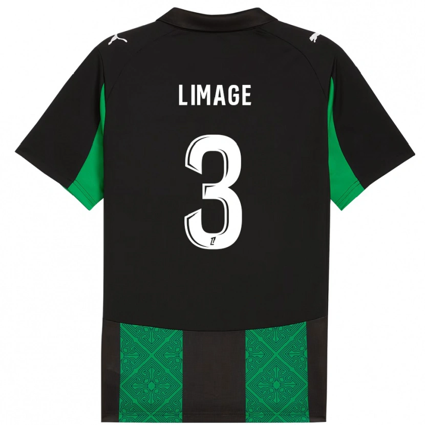 Danxen Niño Camiseta Jennyfer Limage #3 Negro Verde 2ª Equipación 2025/26 La Camisa México