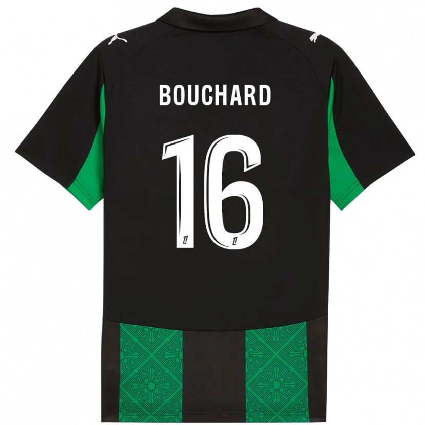 Danxen Niño Camiseta Ambre Bouchard #16 Negro Verde 2ª Equipación 2025/26 La Camisa México
