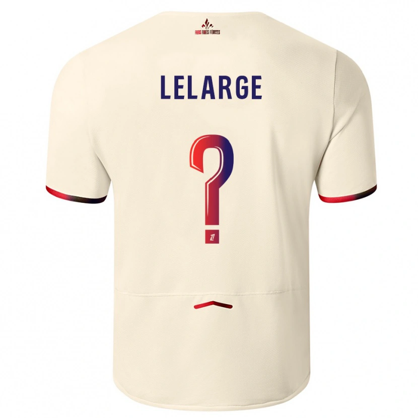 Danxen Niño Camiseta Claire Lelarge #0 Blanquecino Rojo 2ª Equipación 2025/26 La Camisa México