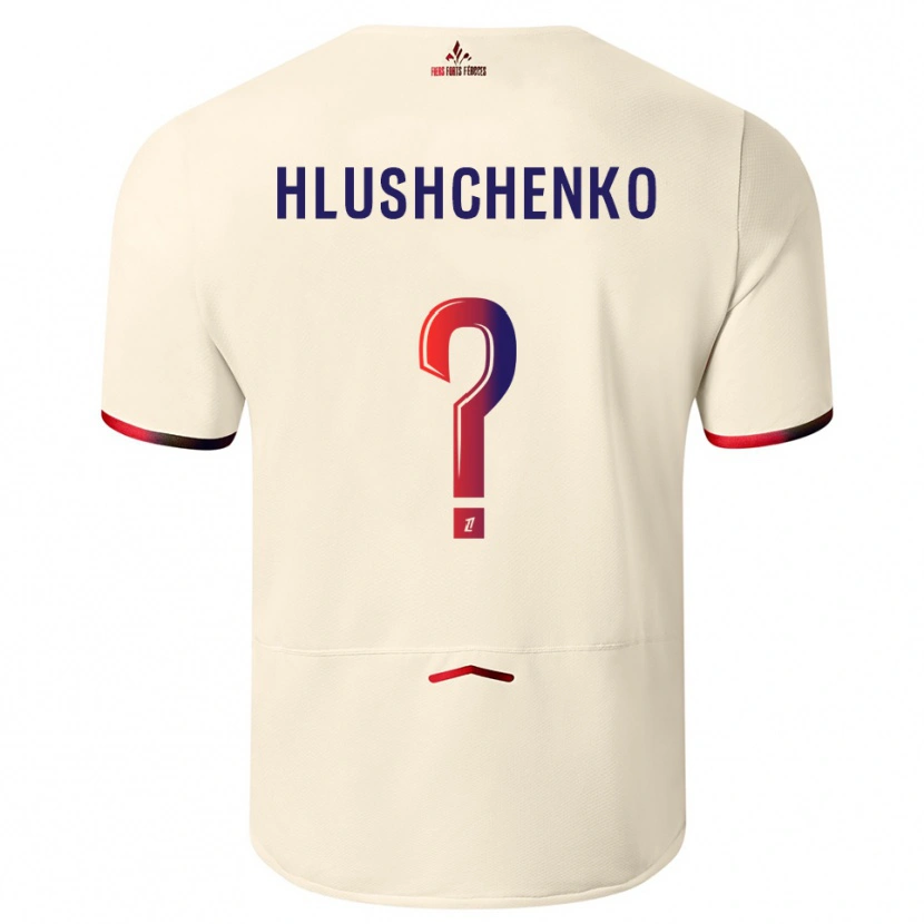 Danxen Niño Camiseta Inna Hlushchenko #0 Blanquecino Rojo 2ª Equipación 2025/26 La Camisa México
