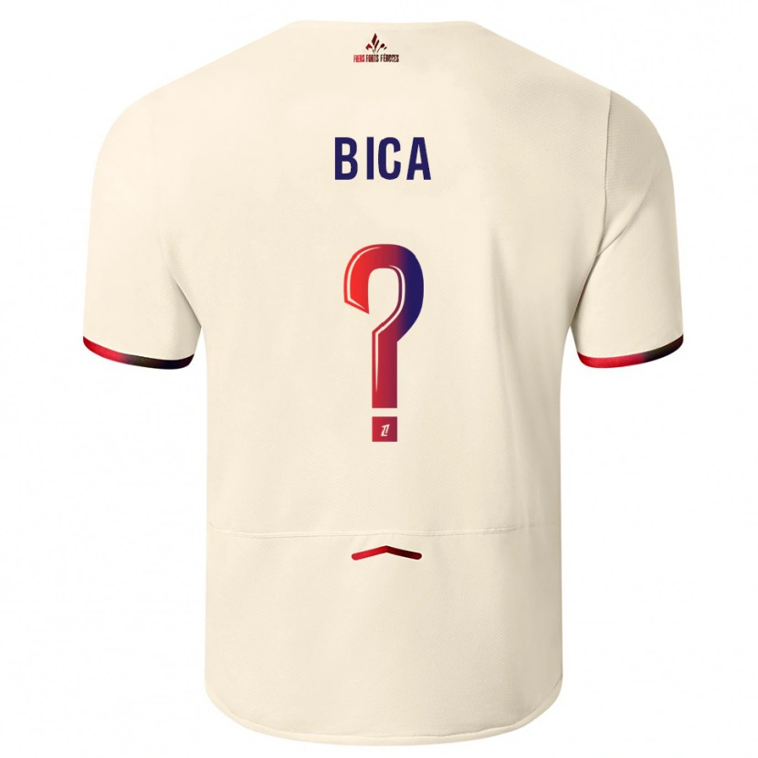 Danxen Niño Camiseta Bica #0 Blanquecino Rojo 2ª Equipación 2025/26 La Camisa México
