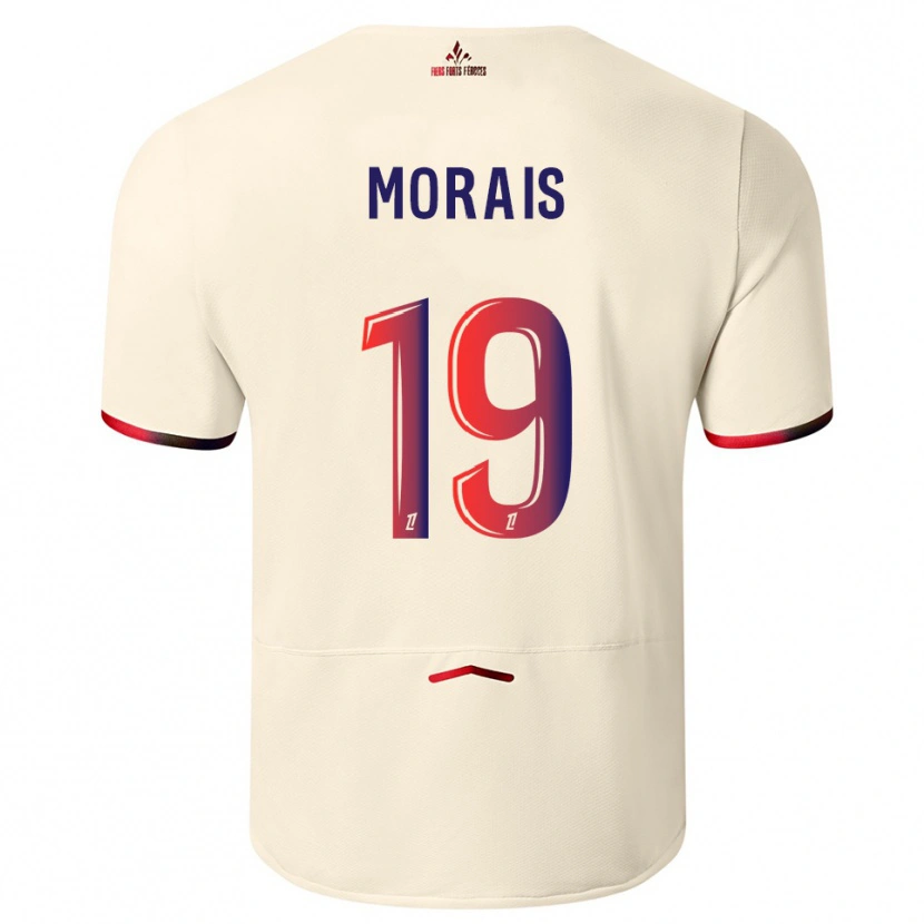 Danxen Niño Camiseta Tiago Morais #19 Blanquecino Rojo 2ª Equipación 2025/26 La Camisa México