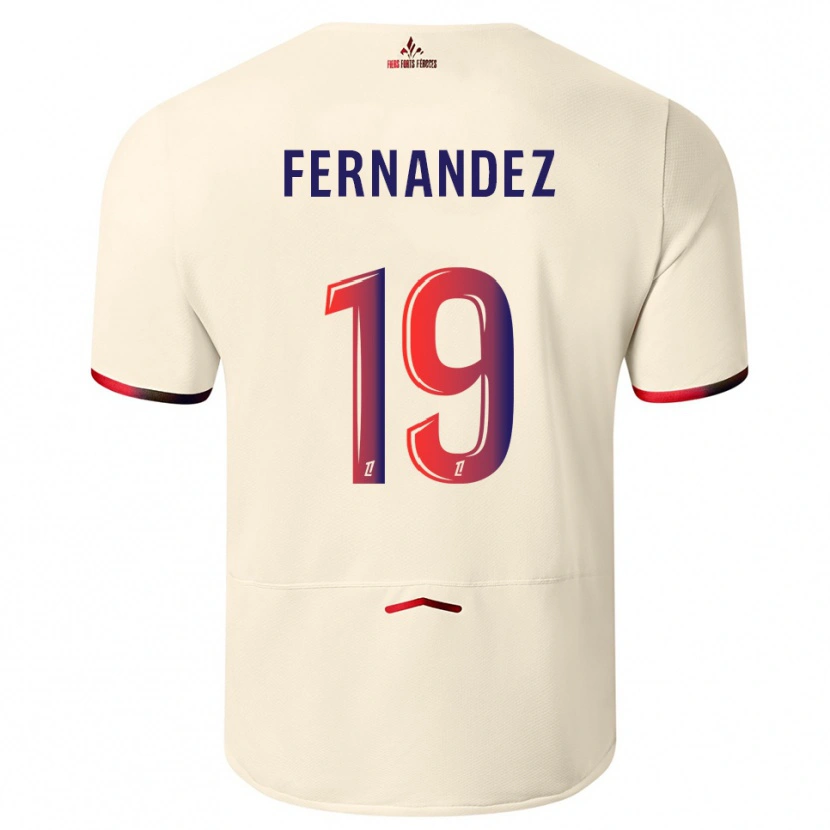 Danxen Niño Camiseta Matías Fernández-Pardo #19 Blanquecino Rojo 2ª Equipación 2025/26 La Camisa México