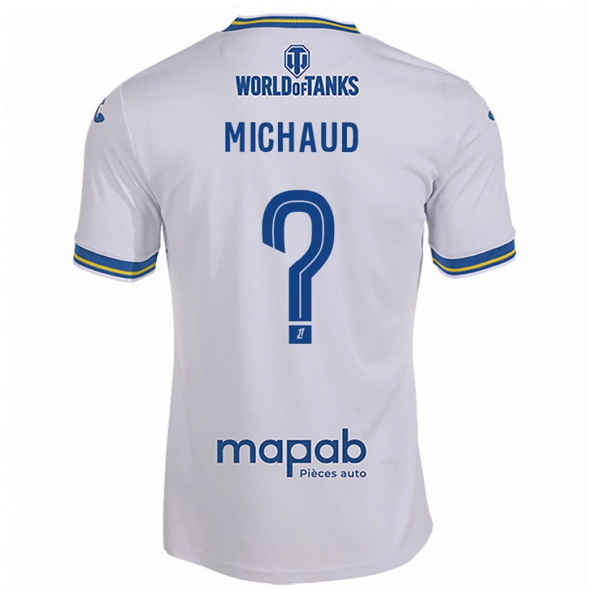 Danxen Niño Camiseta Etan Michaud #0 Blanco Celeste 2ª Equipación 2025/26 La Camisa México