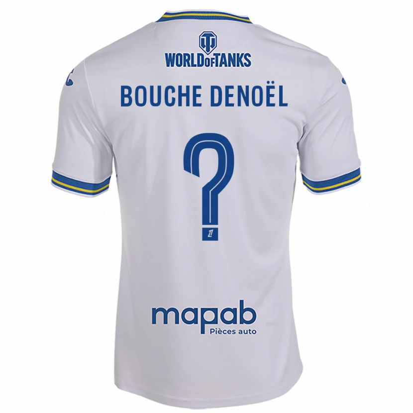 Danxen Niño Camiseta Max Bouche Denoël #0 Blanco Celeste 2ª Equipación 2025/26 La Camisa México