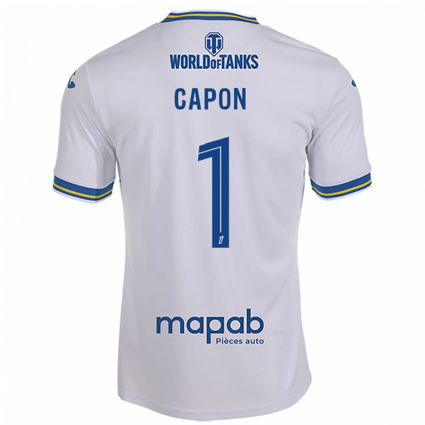 Danxen Niño Camiseta Emma Capon #1 Blanco Celeste 2ª Equipación 2025/26 La Camisa México