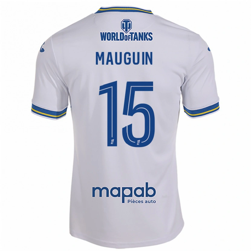 Danxen Niño Camiseta Alexiane Mauguin #15 Blanco Celeste 2ª Equipación 2025/26 La Camisa México