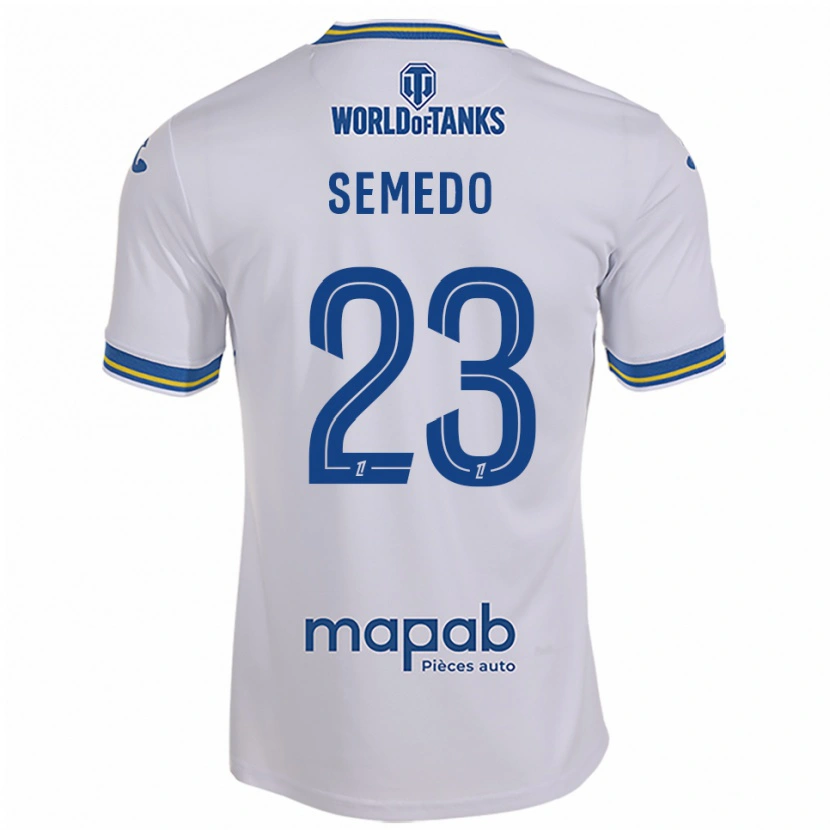 Danxen Niño Camiseta Daniel Semedo #23 Blanco Celeste 2ª Equipación 2025/26 La Camisa México