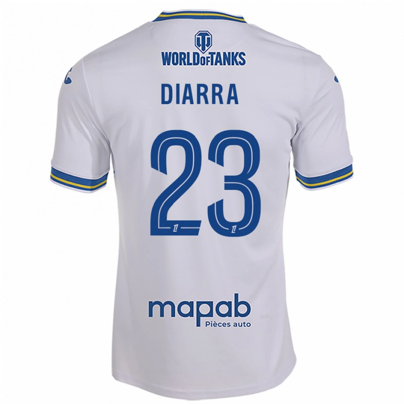 Danxen Niño Camiseta Stéphane Diarra #23 Blanco Celeste 2ª Equipación 2025/26 La Camisa México