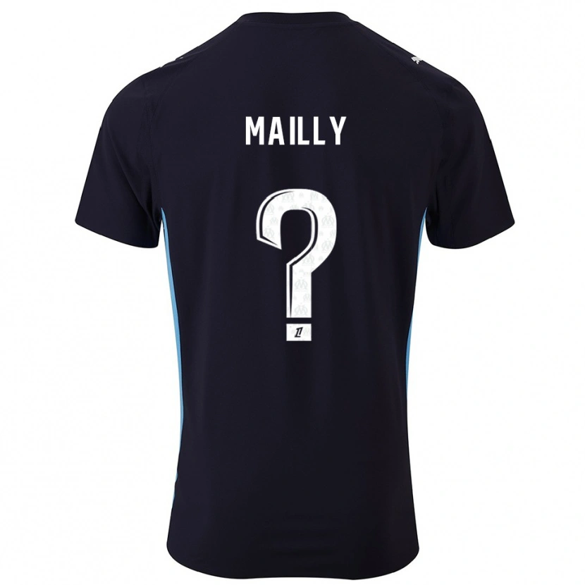 Danxen Niño Camiseta Evan Mailly #0 Negro Celeste 2ª Equipación 2025/26 La Camisa México