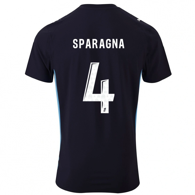 Danxen Niño Camiseta Stéphane Sparagna #4 Negro Celeste 2ª Equipación 2025/26 La Camisa México