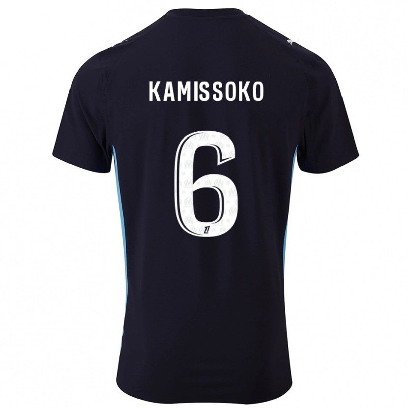 Danxen Niño Camiseta Nouhoum Kamissoko #6 Negro Celeste 2ª Equipación 2025/26 La Camisa México