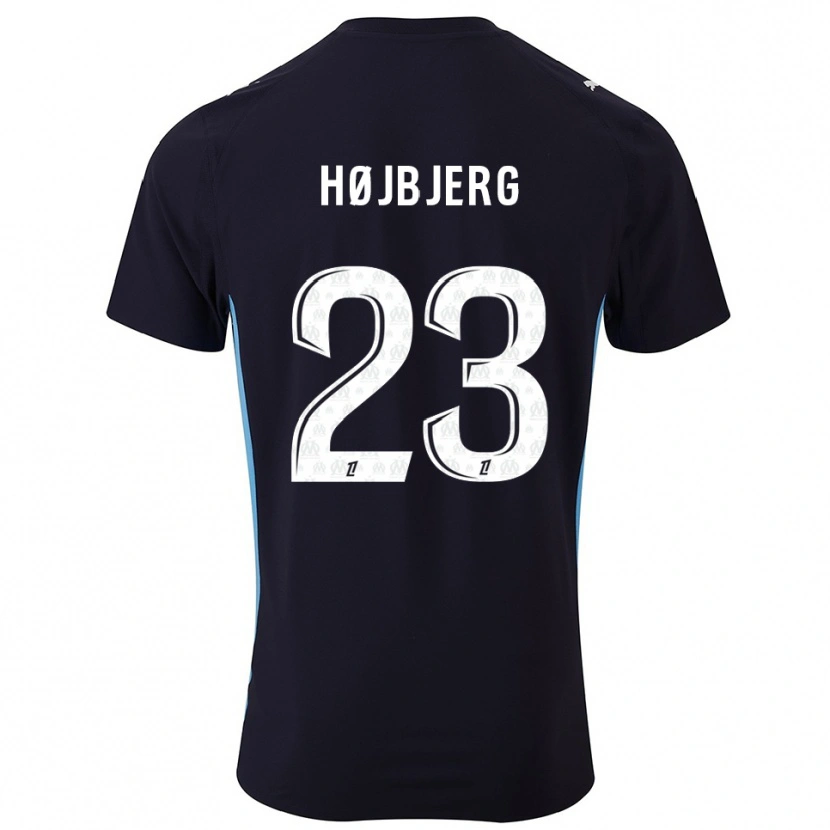 Danxen Niño Camiseta Pierre-Emile Højbjerg #23 Negro Celeste 2ª Equipación 2025/26 La Camisa México
