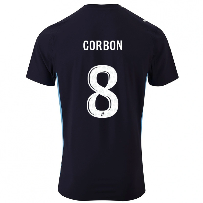 Danxen Niño Camiseta Max Corbon #8 Negro Celeste 2ª Equipación 2025/26 La Camisa México