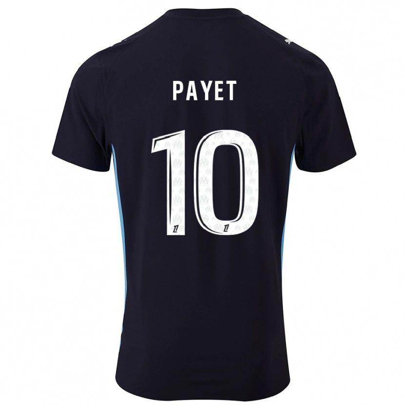 Danxen Niño Camiseta Dimitri Payet #10 Negro Celeste 2ª Equipación 2025/26 La Camisa México
