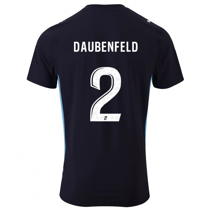 Danxen Niño Camiseta Lucas Daubenfeld #2 Negro Celeste 2ª Equipación 2025/26 La Camisa México