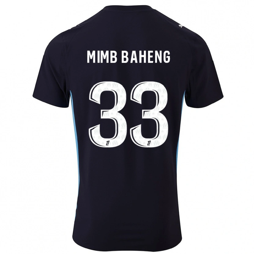Danxen Niño Camiseta Rony Mimb Baheng #33 Negro Celeste 2ª Equipación 2025/26 La Camisa México