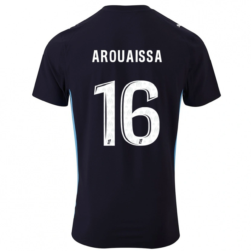 Danxen Niño Camiseta Ines Arouaissa #16 Negro Celeste 2ª Equipación 2025/26 La Camisa México