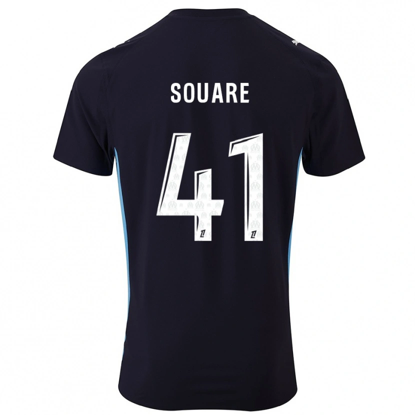 Danxen Niño Camiseta Cheick Souare #41 Negro Celeste 2ª Equipación 2025/26 La Camisa México