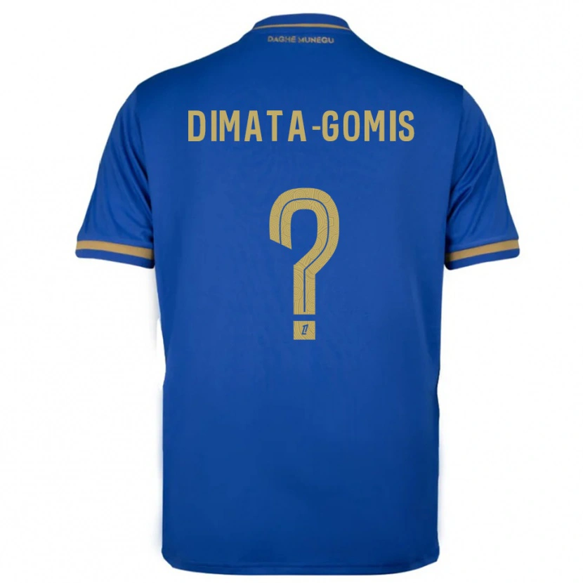 Danxen Niño Camiseta Kamron Dimata-Gomis #0 Azul Oro 2ª Equipación 2025/26 La Camisa México