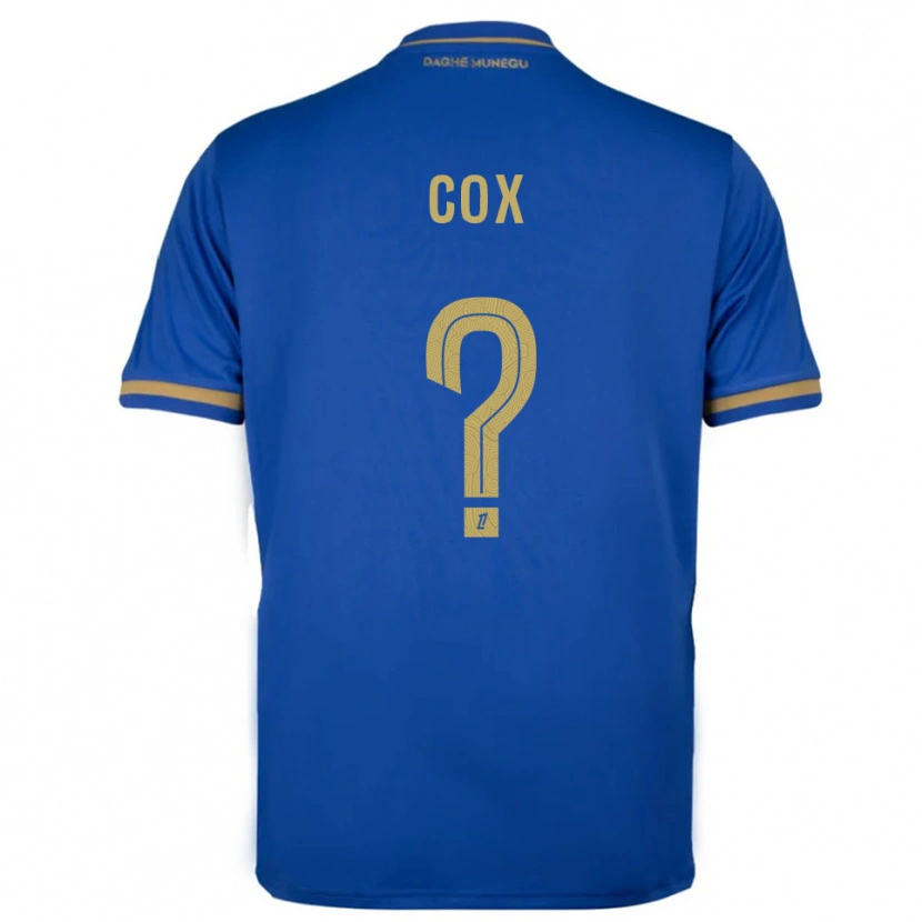 Danxen Niño Camiseta Matthew Cox #0 Azul Oro 2ª Equipación 2025/26 La Camisa México