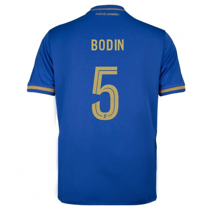 Danxen Niño Camiseta Hugo Bodin #5 Azul Oro 2ª Equipación 2025/26 La Camisa México