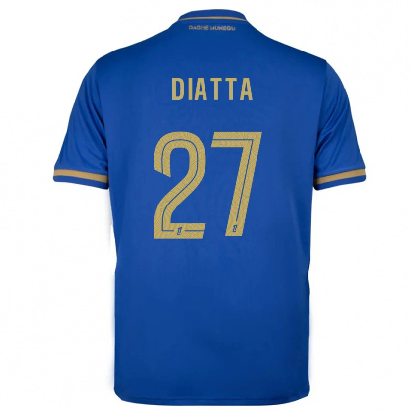 Danxen Niño Camiseta Krépin Diatta #27 Azul Oro 2ª Equipación 2025/26 La Camisa México
