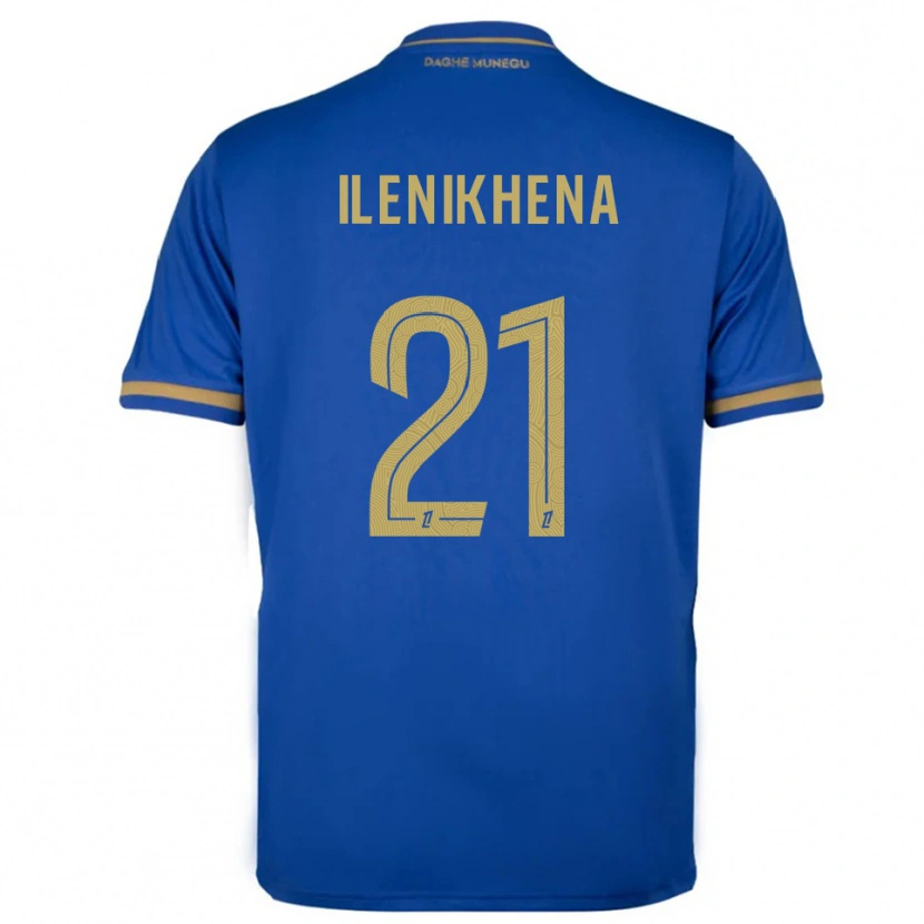 Danxen Niño Camiseta George Ilenikhena #21 Azul Oro 2ª Equipación 2025/26 La Camisa México