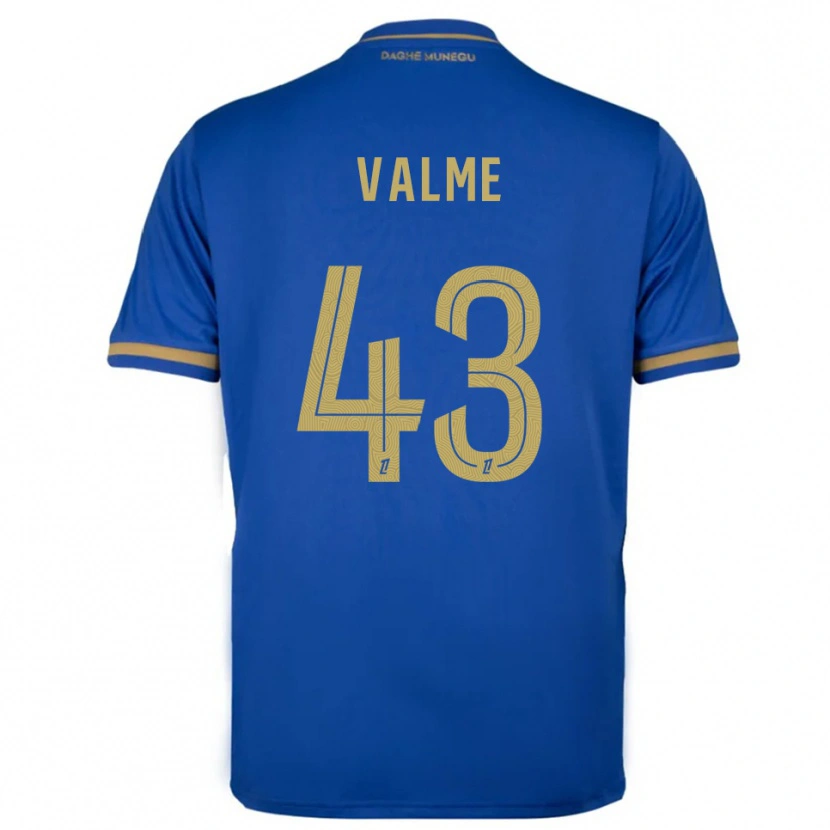 Danxen Niño Camiseta Ritchy Valme #43 Azul Oro 2ª Equipación 2025/26 La Camisa México