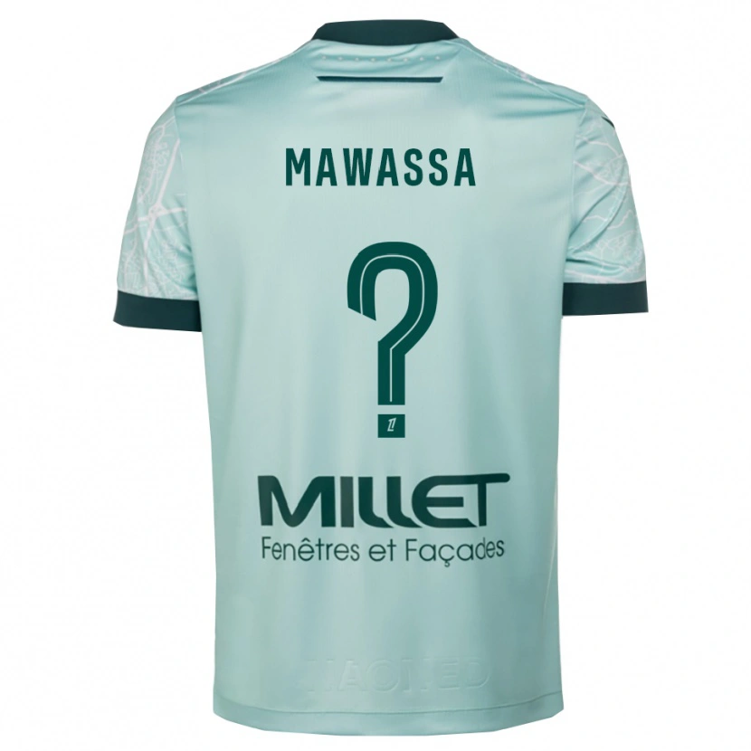 Danxen Niño Camiseta Enoch Mawassa #0 Verde Blanco 2ª Equipación 2025/26 La Camisa México
