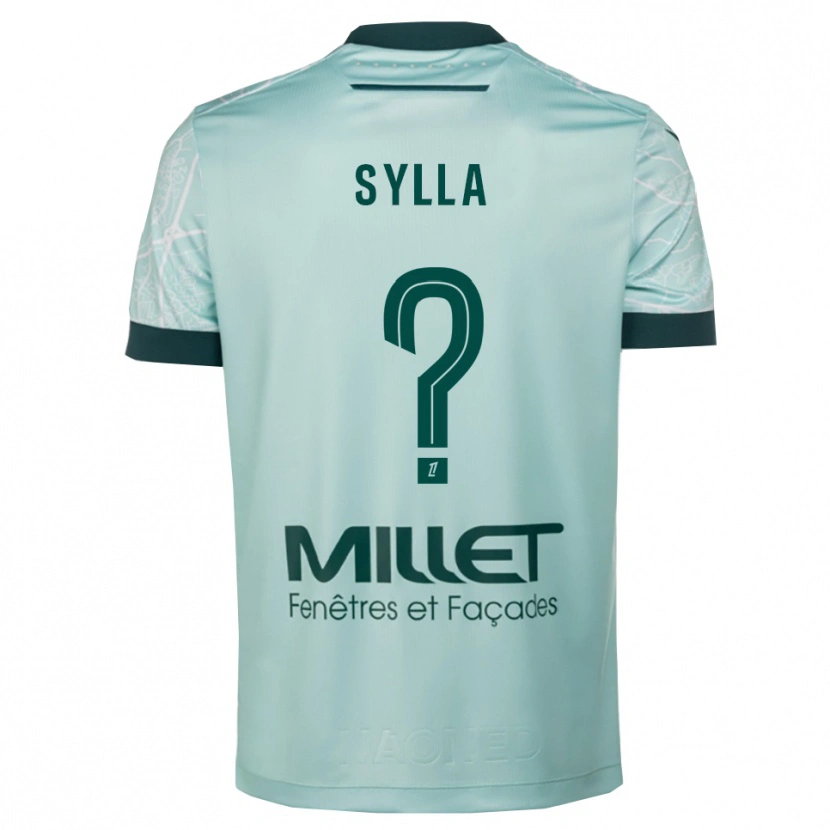 Danxen Niño Camiseta Sekou Sylla #0 Verde Blanco 2ª Equipación 2025/26 La Camisa México