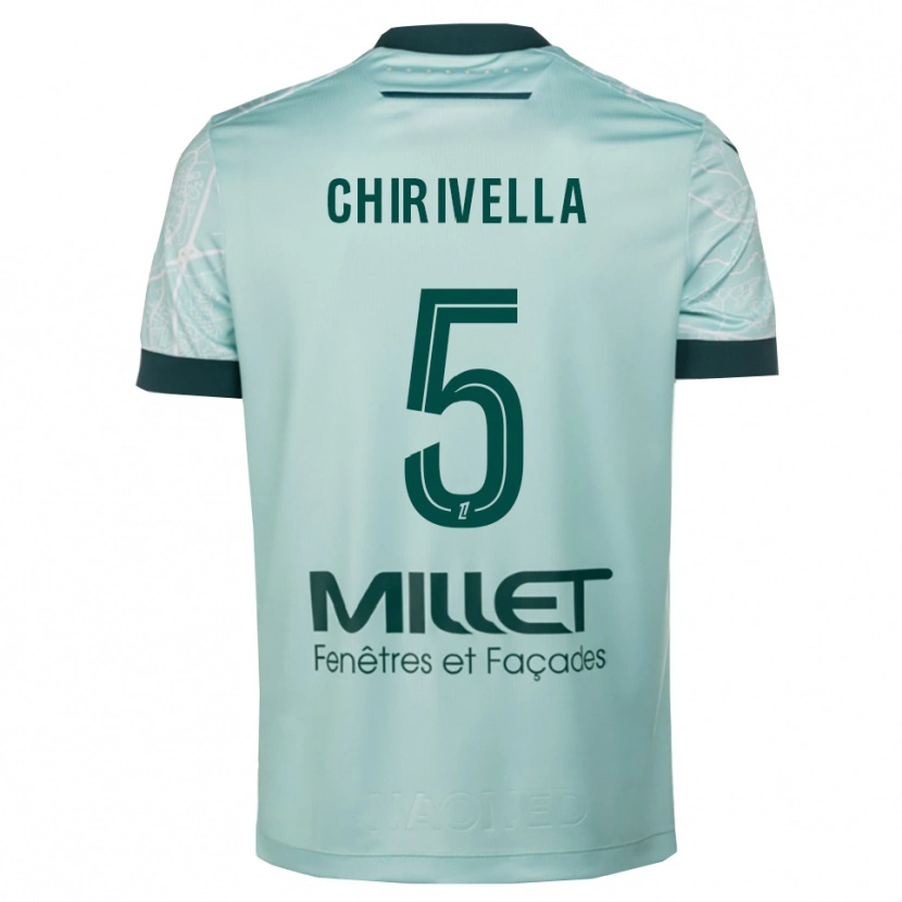 Danxen Niño Camiseta Pedro Chirivella #5 Verde Blanco 2ª Equipación 2025/26 La Camisa México