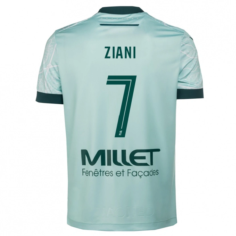 Danxen Niño Camiseta Sacha Ziani #7 Verde Blanco 2ª Equipación 2025/26 La Camisa México