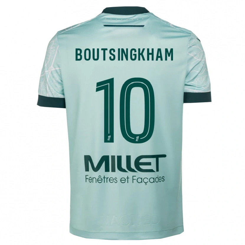 Danxen Niño Camiseta Hugo Boutsingkham #10 Verde Blanco 2ª Equipación 2025/26 La Camisa México