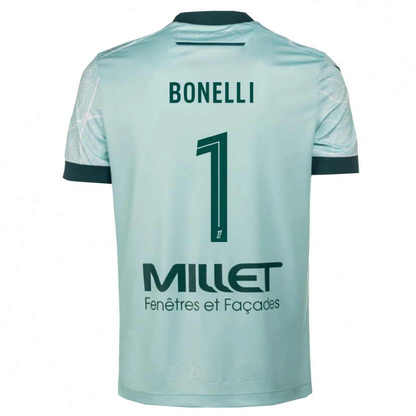 Danxen Niño Camiseta Lucas Bonelli #1 Verde Blanco 2ª Equipación 2025/26 La Camisa México
