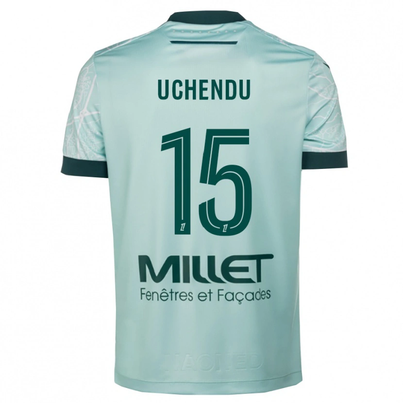 Danxen Niño Camiseta Chinaza Uchendu #15 Verde Blanco 2ª Equipación 2025/26 La Camisa México