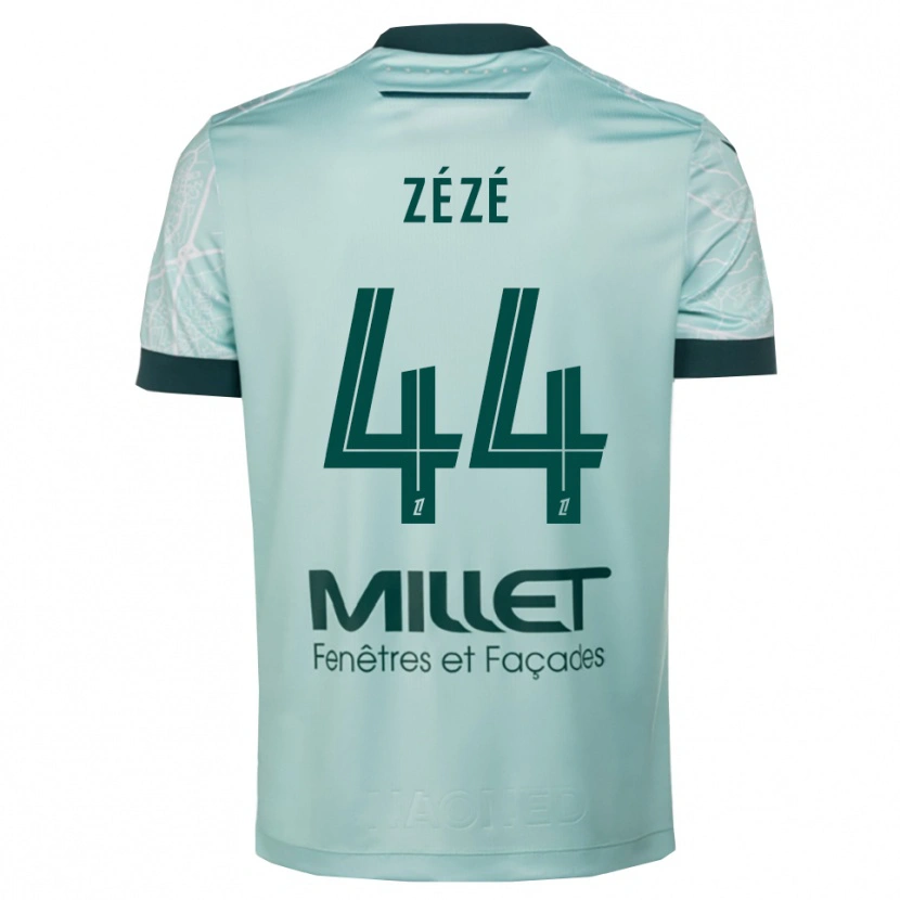 Danxen Niño Camiseta Nathan Zézé #44 Verde Blanco 2ª Equipación 2025/26 La Camisa México