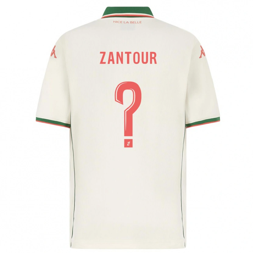 Danxen Niño Camiseta Ishaq Zantour #0 Blanco Verde 2ª Equipación 2025/26 La Camisa México